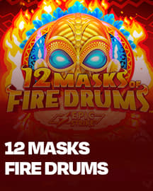 12 Masks of Fire Drums