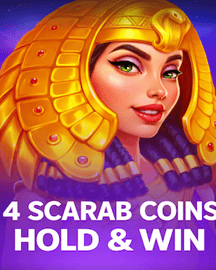 4 Scarab Coins: Hold and Win